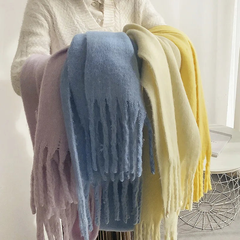 Cashmere Bright Solid Women Scarf