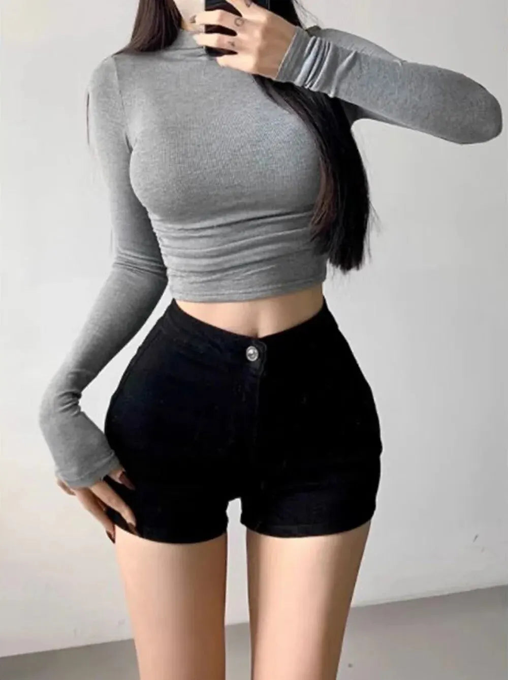 Basic Crop Tops Cropped T-Shirt