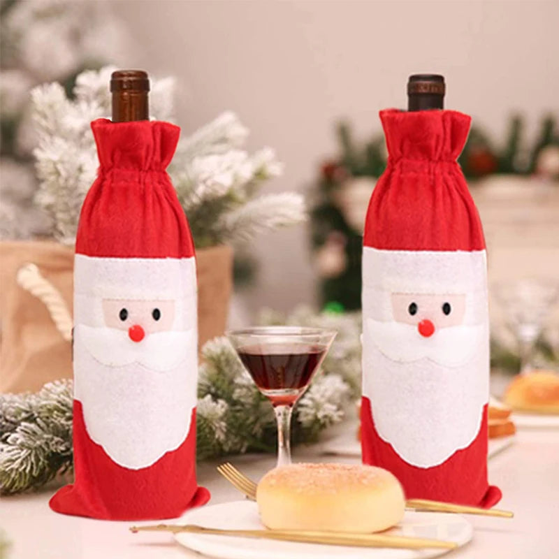 Christmas Wine Bottle Set