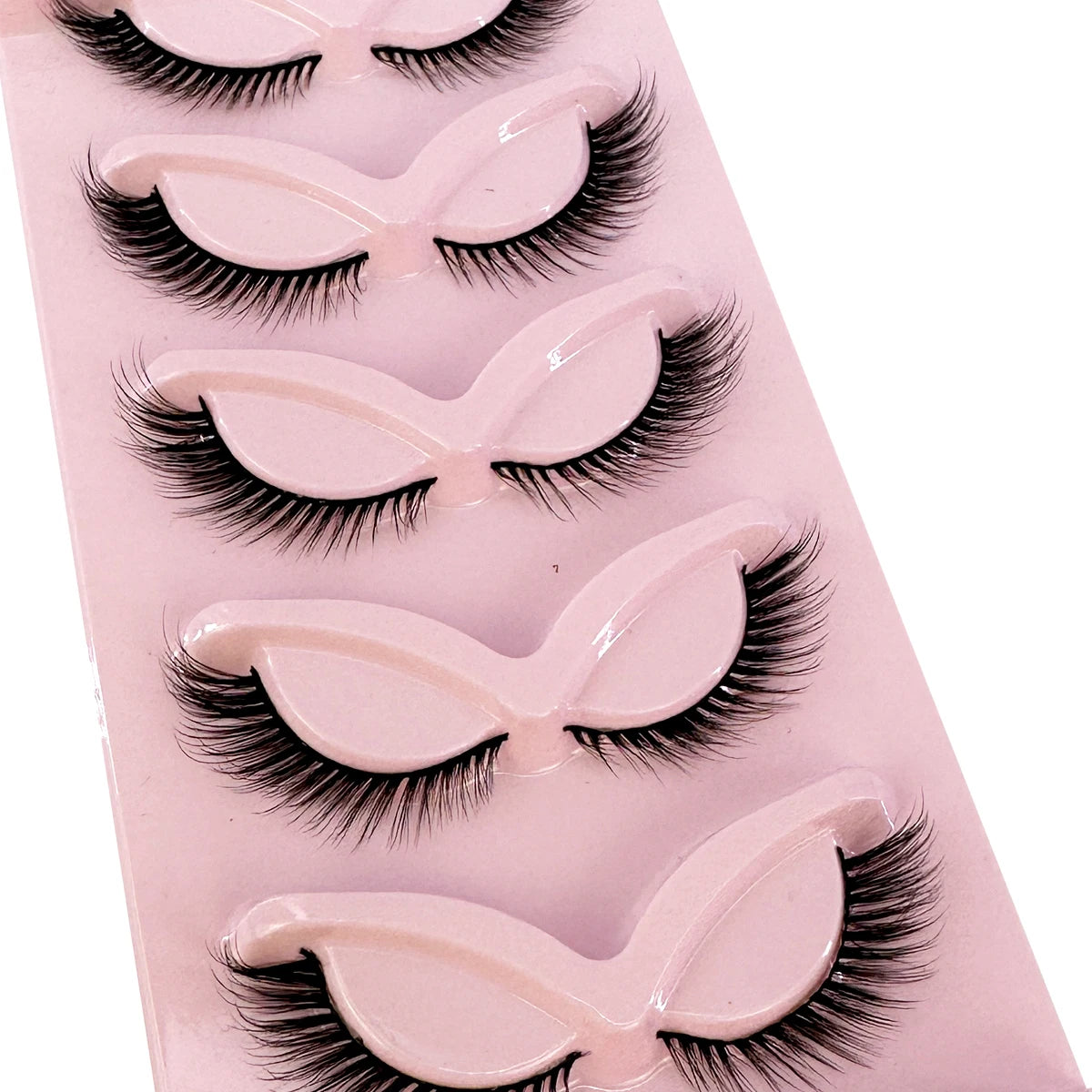 New Cat Eye Lashes Mink Eyelashes 3D Curl Winged Natural