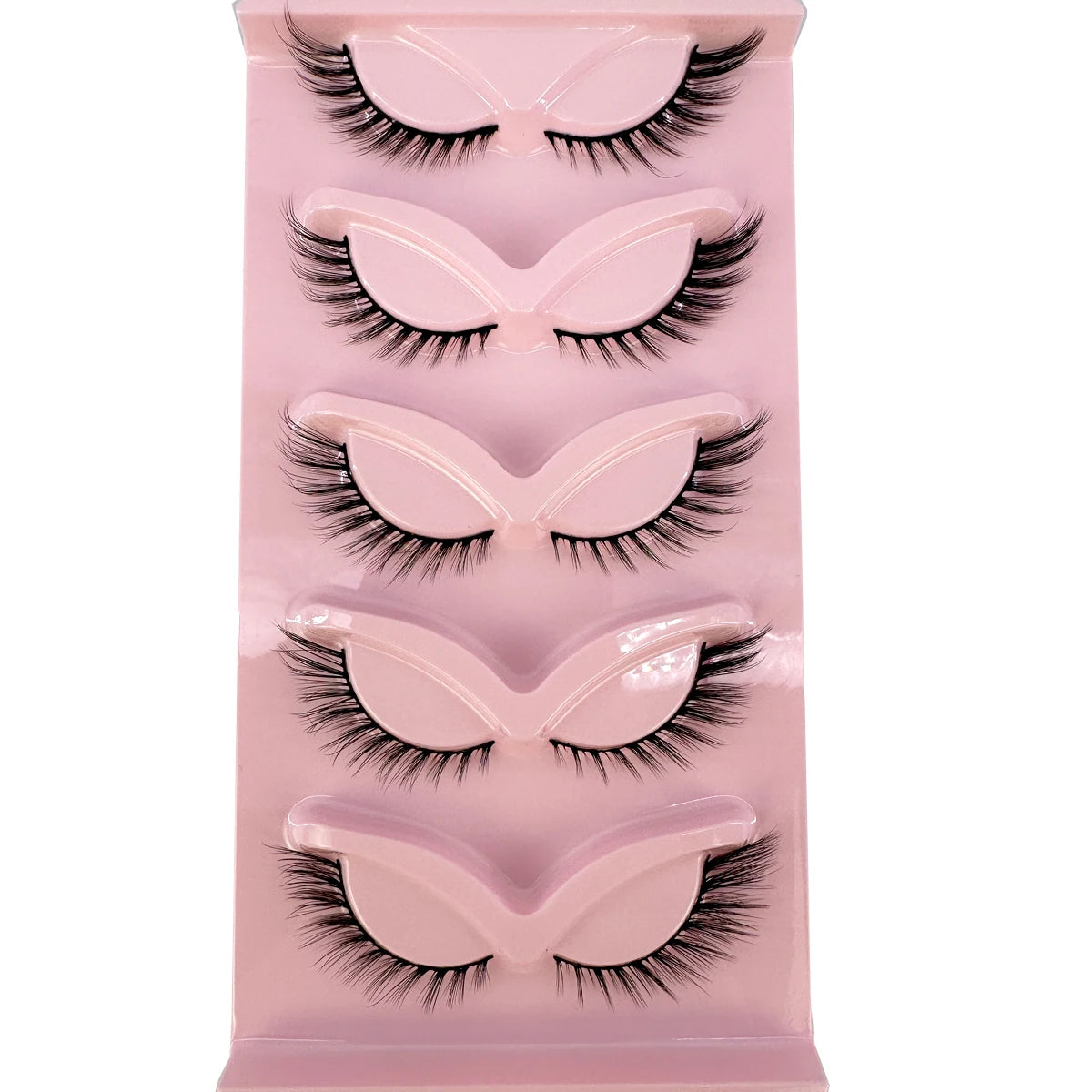 New Cat Eye Lashes Mink Eyelashes 3D Curl Winged Natural