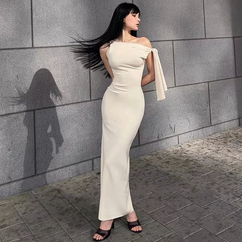 Asymmetrical  Summer Long Dress Women Elegant Celebrity Party Dresses 2024