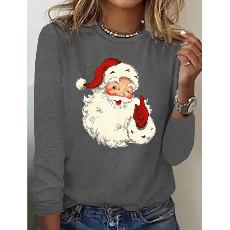 Women's Top Christmas Printed Patterns T-shirt