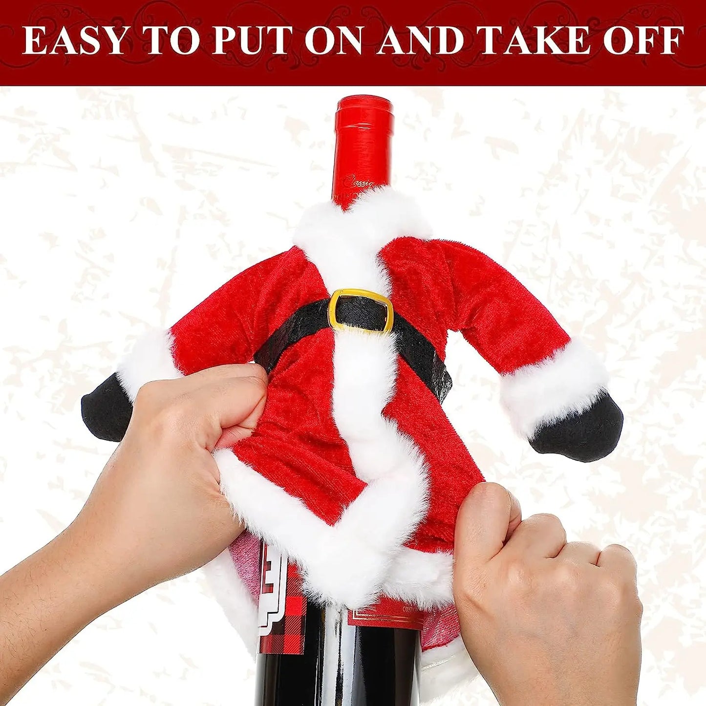 Christmas Wine Bottle Set