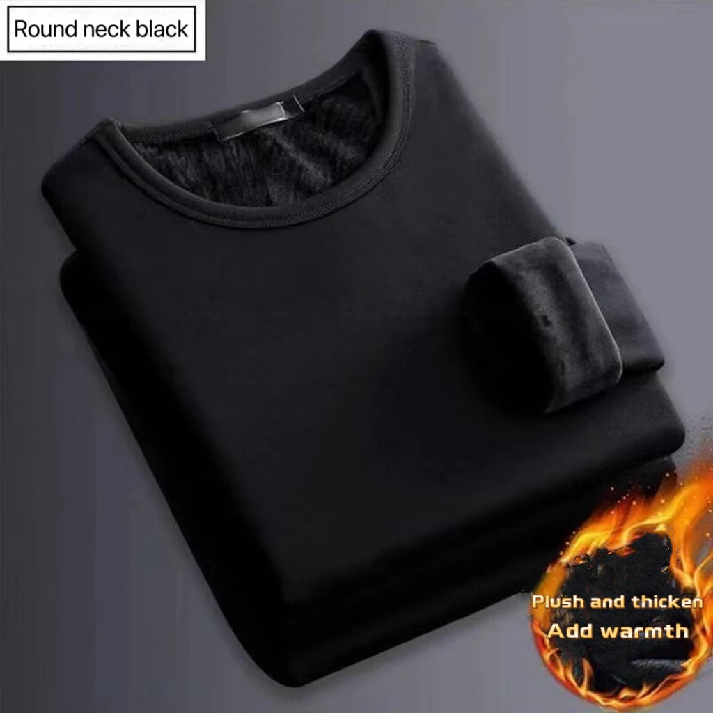 1pcs Men Warm Tops Men's Winter Long-sleeved Thermal