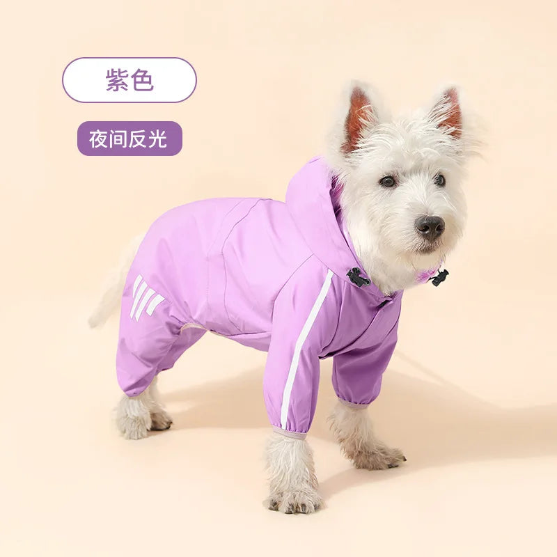 Dog Raincoat Reflective Waterproof Pet