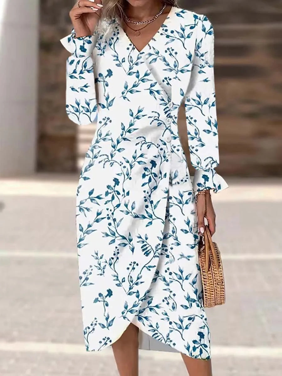 Floral Bodycon Midi Dress