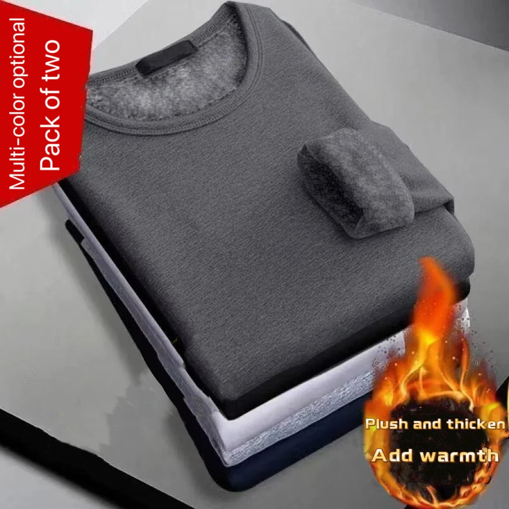 1pcs Men Warm Tops Men's Winter Long-sleeved Thermal