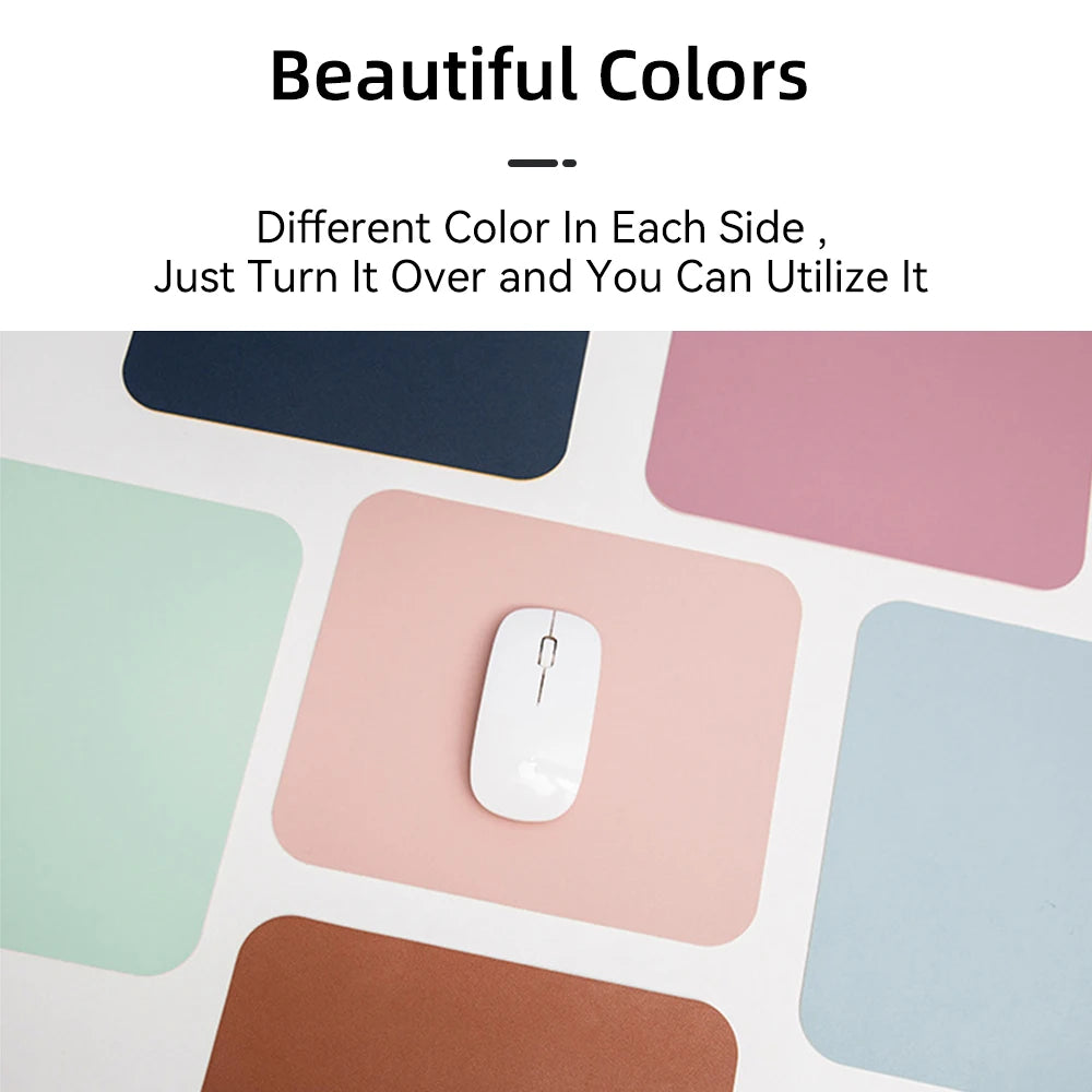 Small Size Office Mouse Pad Colorful Double-side Waterproof Desktop Protector