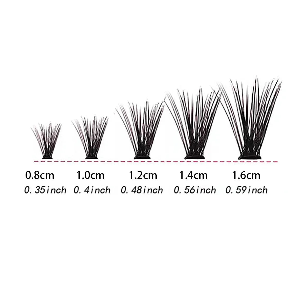 Lashes 8-16mm 200pcs Cluster Lashes Natural Look Mixed Tray DIY Eyelash Extension Volume Lash