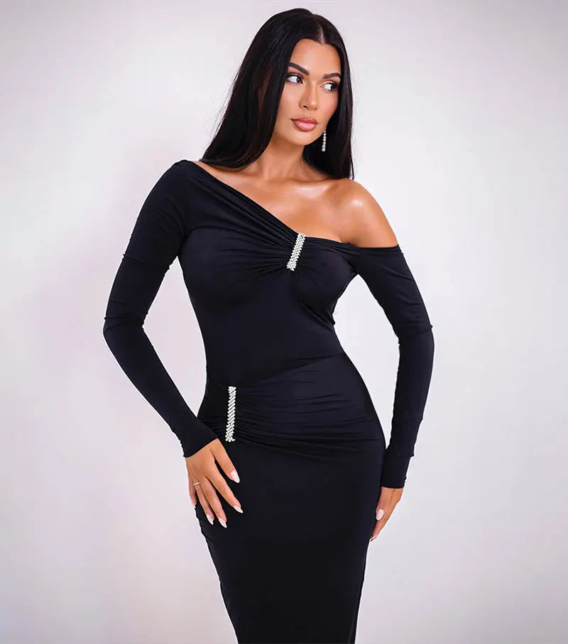 New Long Sleeve Sexy Maxi Dress Long Dress