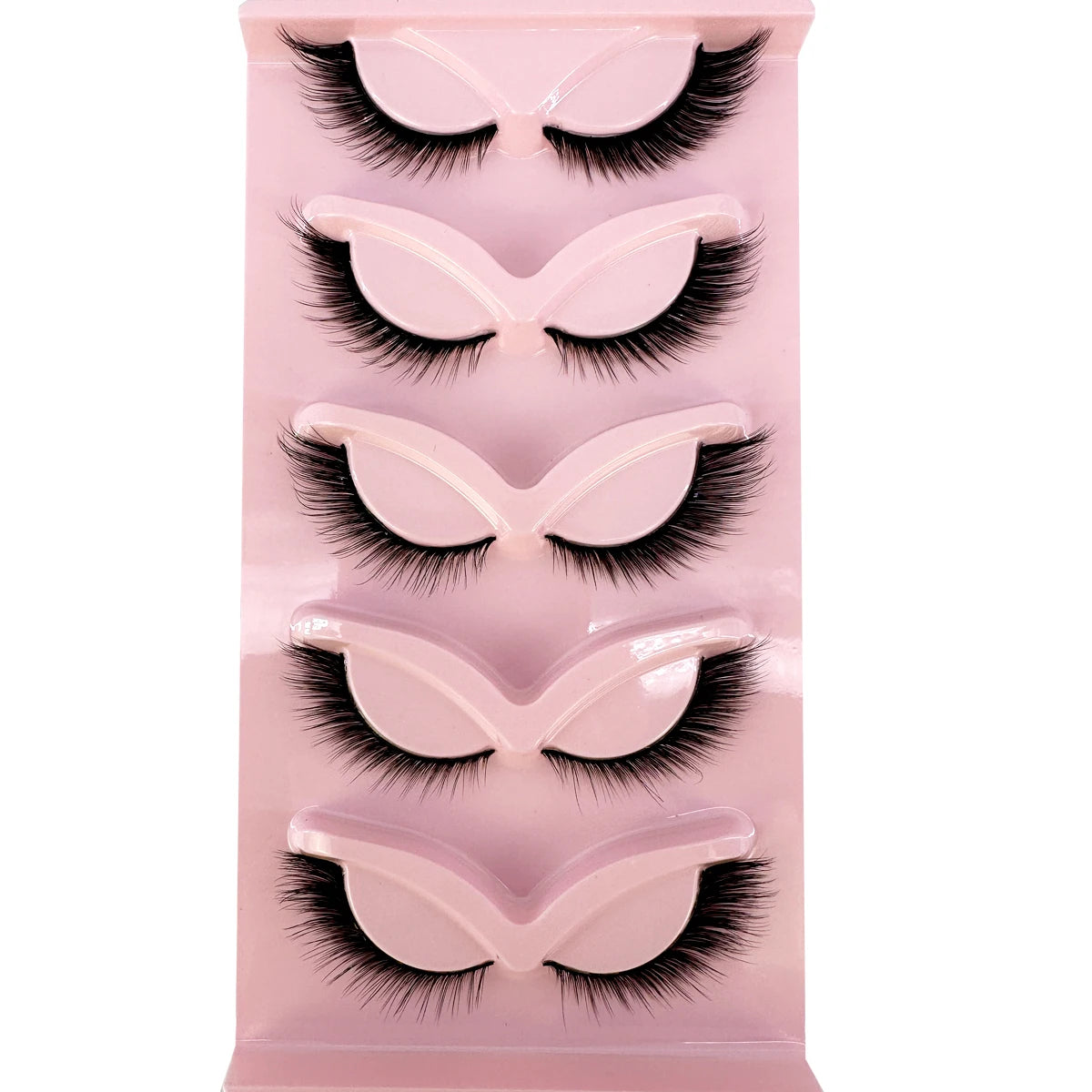 New Cat Eye Lashes Mink Eyelashes 3D Curl Winged Natural