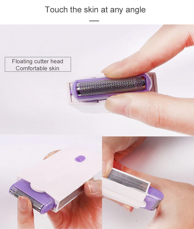 2 in 1 Electric Lady Hair Trimmer USB Rechargeable Sensor