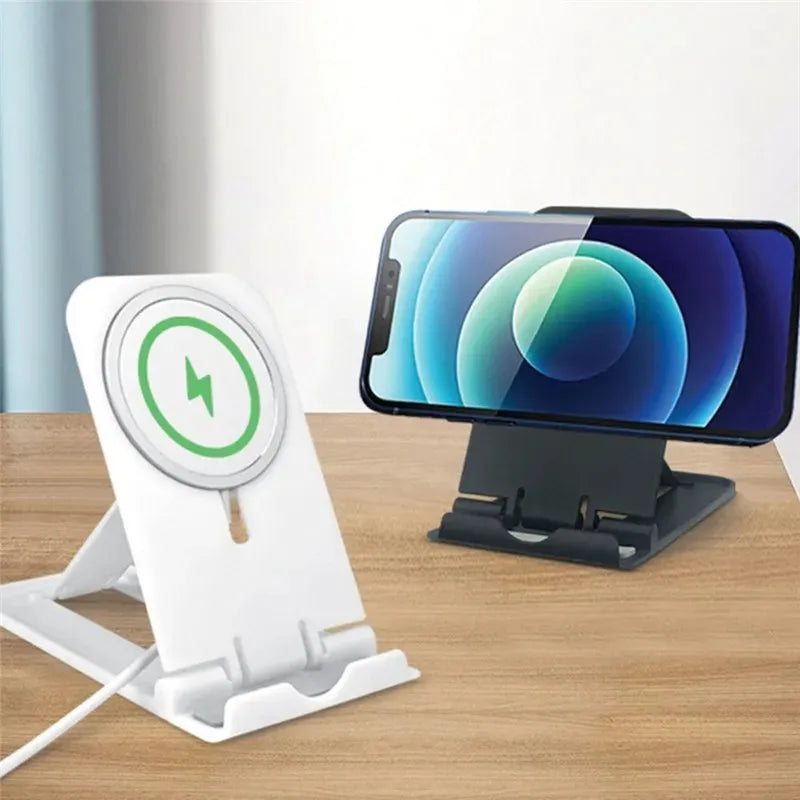 Wireless Charger Holder for iPhone15 11 14 Pro Max Portable Desk Mobile Phone Stand