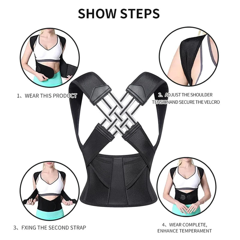 Back Posture Corrector Brace for Women breathable Back Posture