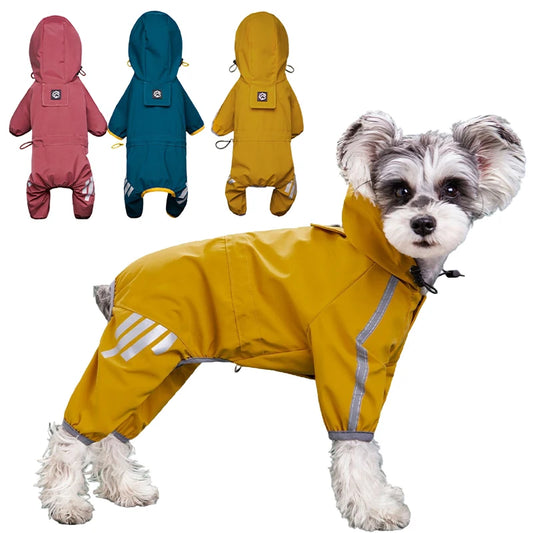 Dog Raincoat Reflective Waterproof Pet