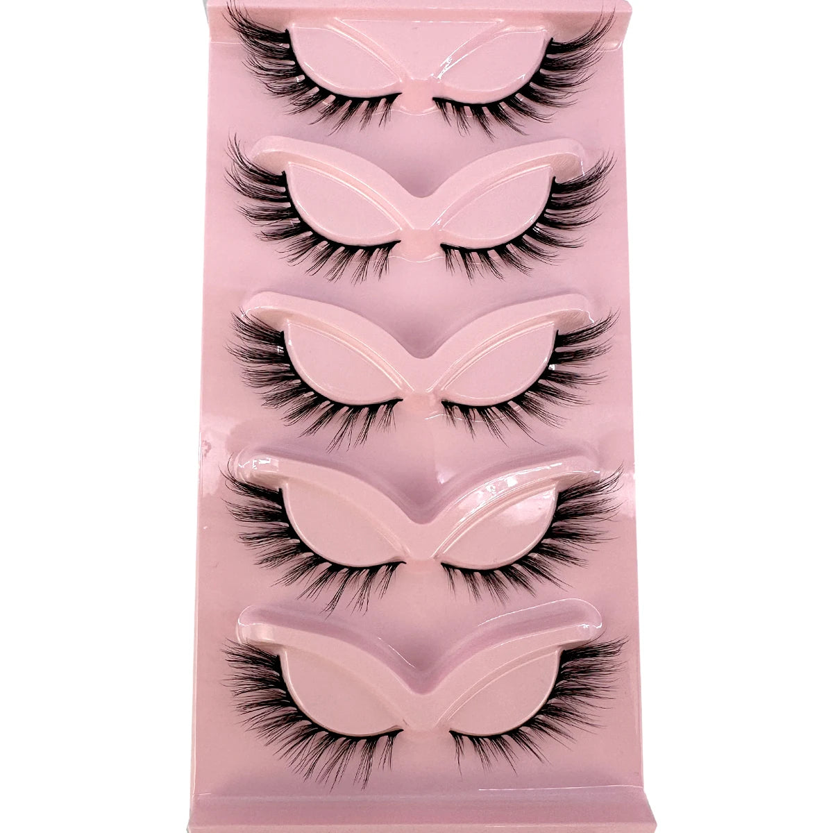 New Cat Eye Lashes Mink Eyelashes 3D Curl Winged Natural