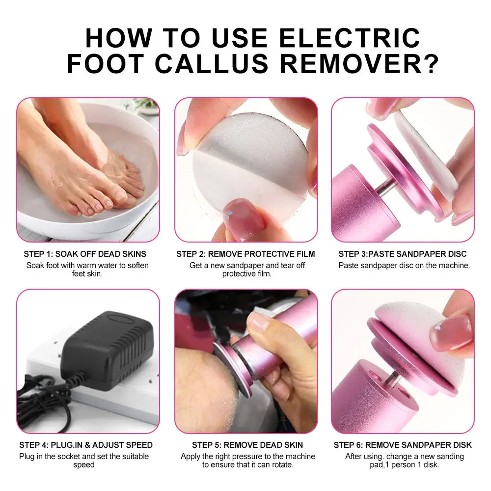 Electric Foot Callus Remover Foot Care File Heels Dead skin