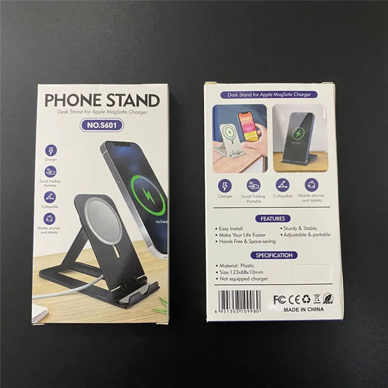 Wireless Charger Holder for iPhone15 11 14 Pro Max Portable Desk Mobile Phone Stand