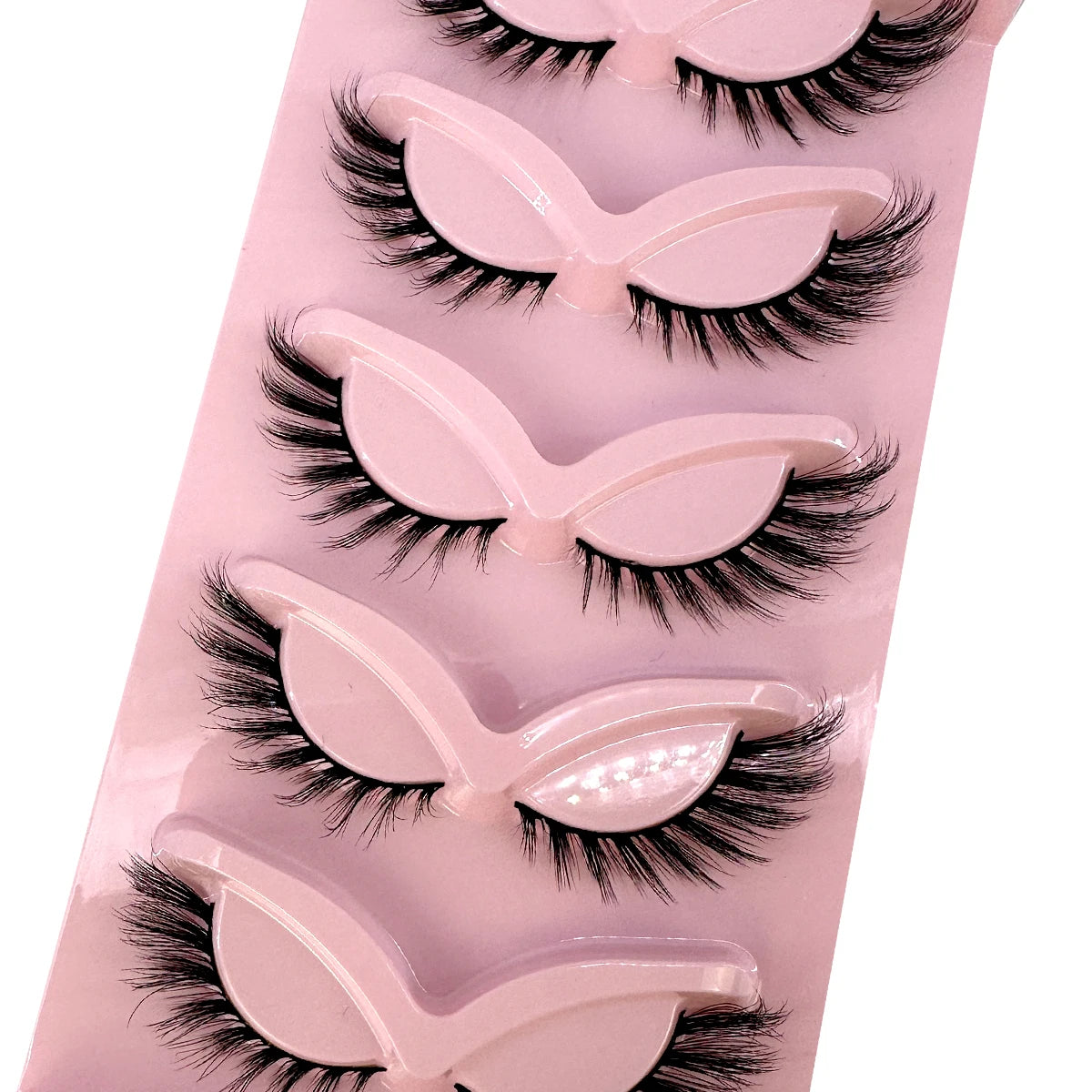 New Cat Eye Lashes Mink Eyelashes 3D Curl Winged Natural