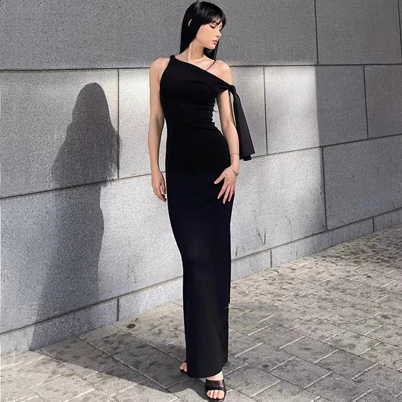 Asymmetrical  Summer Long Dress Women Elegant Celebrity Party Dresses 2024