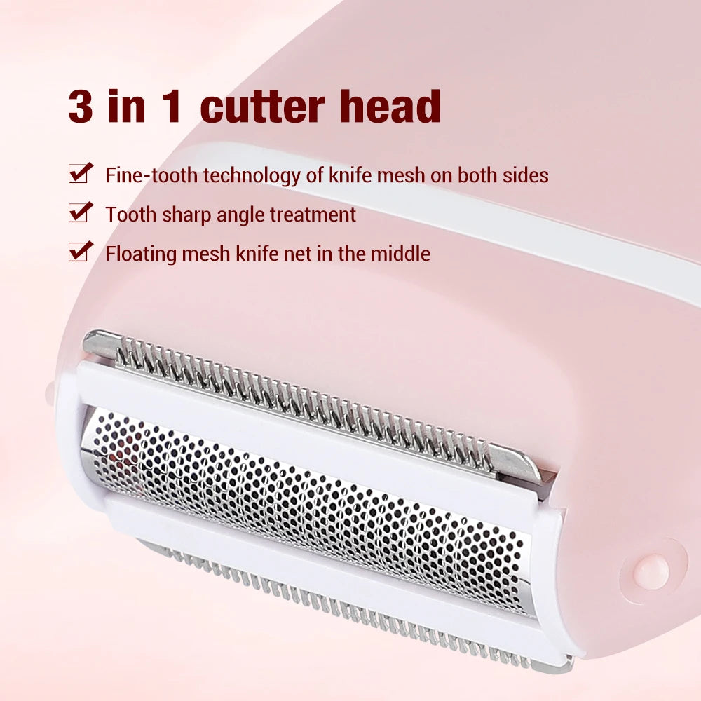 Women Epilator Electric Shaver Facial Body Hair Removal