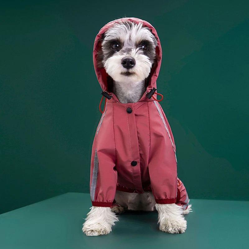 Dog Raincoat Reflective Waterproof Pet