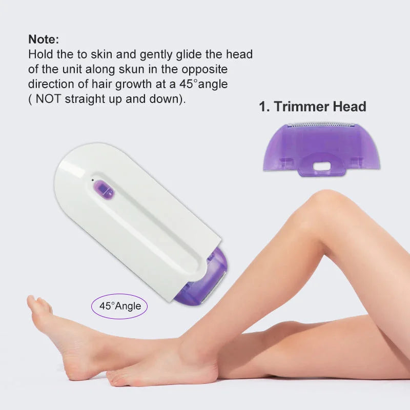 2 in 1 Electric Lady Hair Trimmer USB Rechargeable Sensor