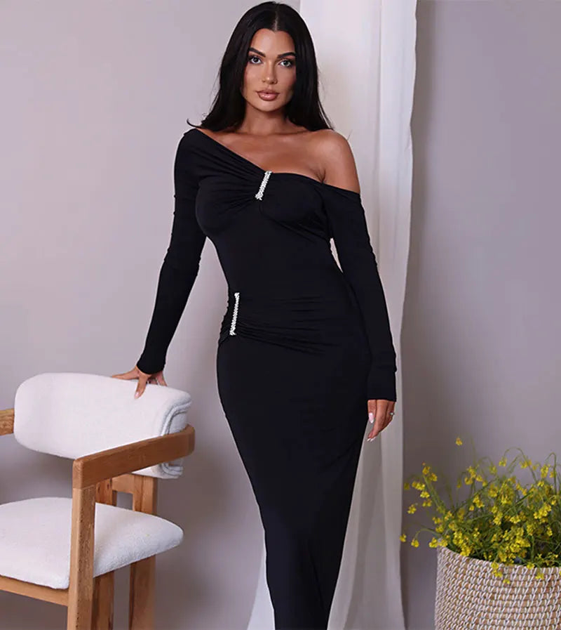 New Long Sleeve Sexy Maxi Dress Long Dress