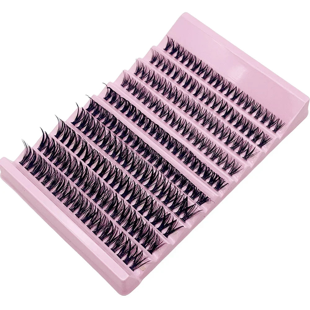 Lashes 8-16mm 200pcs Cluster Lashes Natural Look Mixed Tray DIY Eyelash Extension Volume Lash