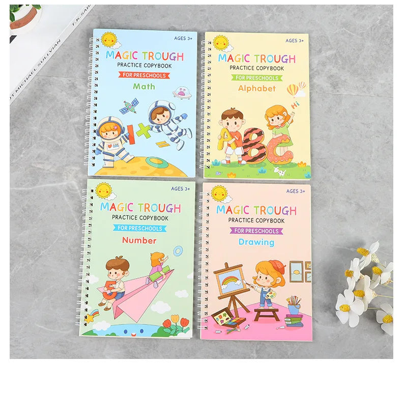 Full English Children's Slot Graffiti Book Pen Control Training