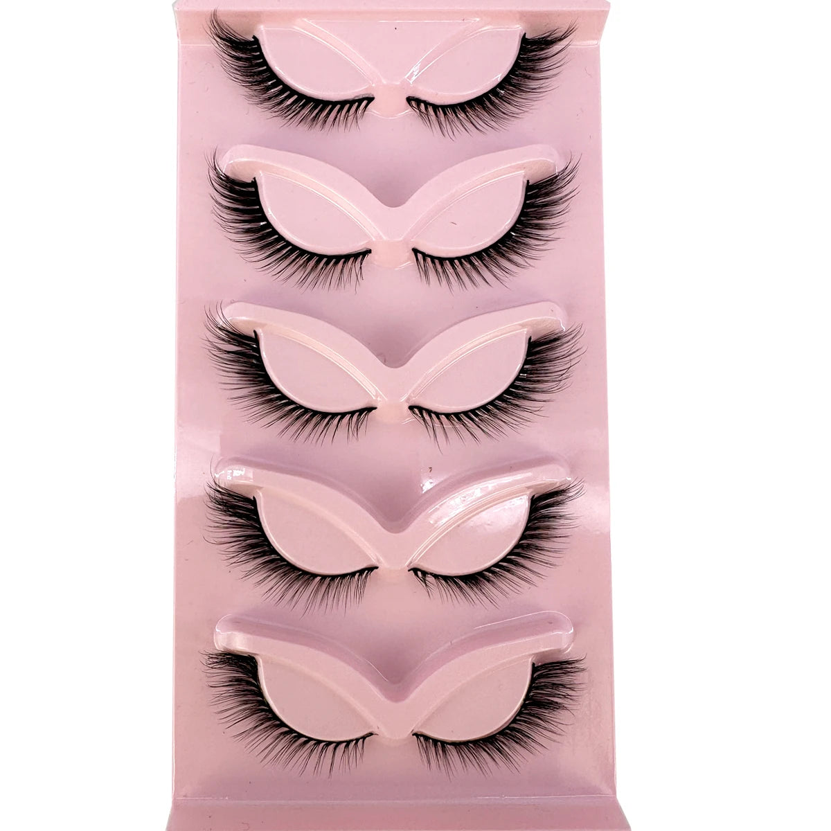 New Cat Eye Lashes Mink Eyelashes 3D Curl Winged Natural