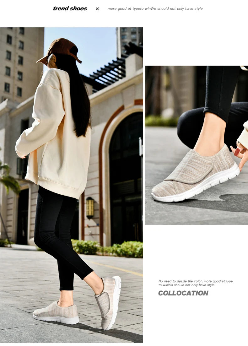 women Orthopedics Wide Feet Swollen Walking Casual Shoes