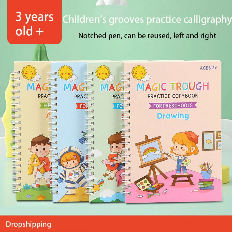 Full English Children's Slot Graffiti Book Pen Control Training