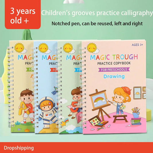 Full English Children's Slot Graffiti Book Pen Control Training